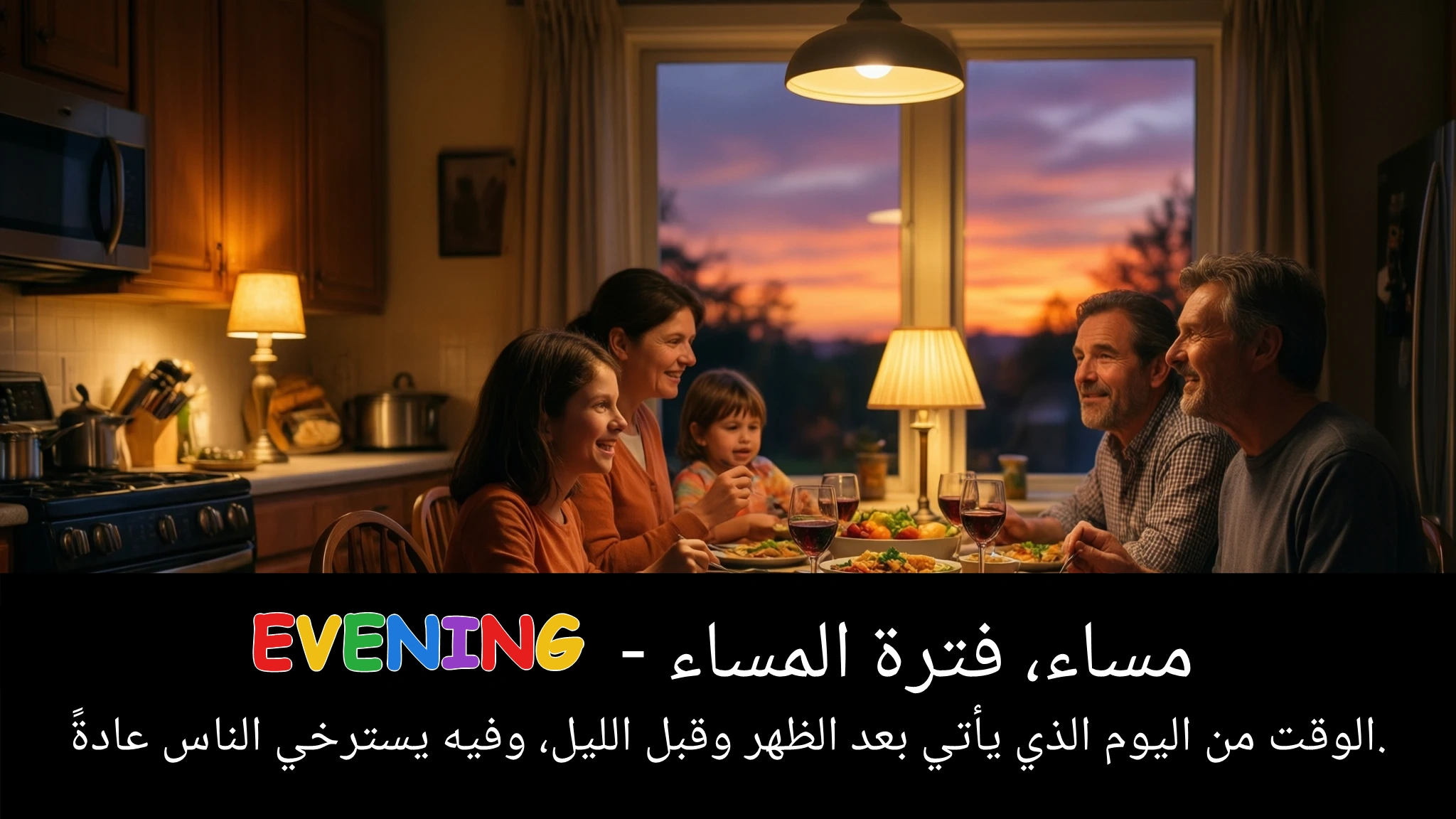 Arabic Illustration for evening